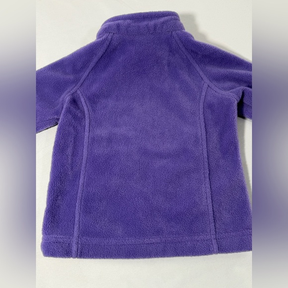 Columbia Toddler Girls Purple Fleece Jacket Size 3T Benton Springs Full Zip Coat - Picture 9 of 14